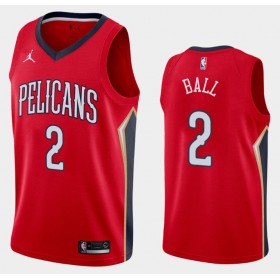 Camiseta Hombre New Orleans Pelicans Lonzo Ball 2 2020-21 Jordan Brand Statement Edition Swingman